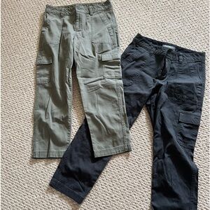 Two pairs of size 2 Eddie Bauer capris